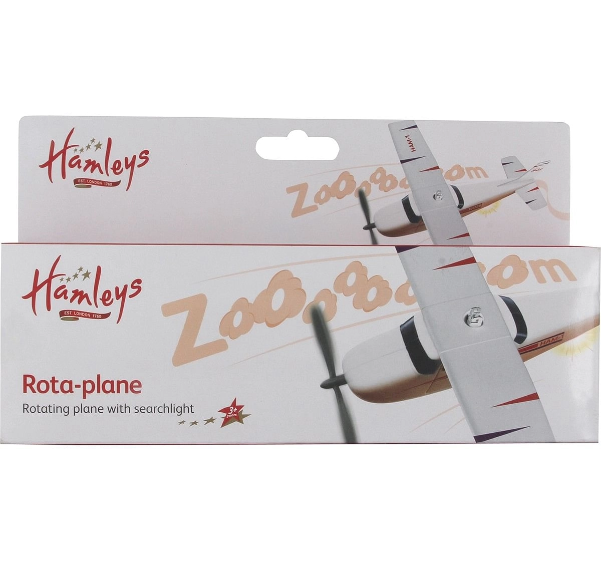 Hamleys Rota-Plane Toy With Searchlight (Red/Black) Impulse Toys for Kids age 3Y+ 