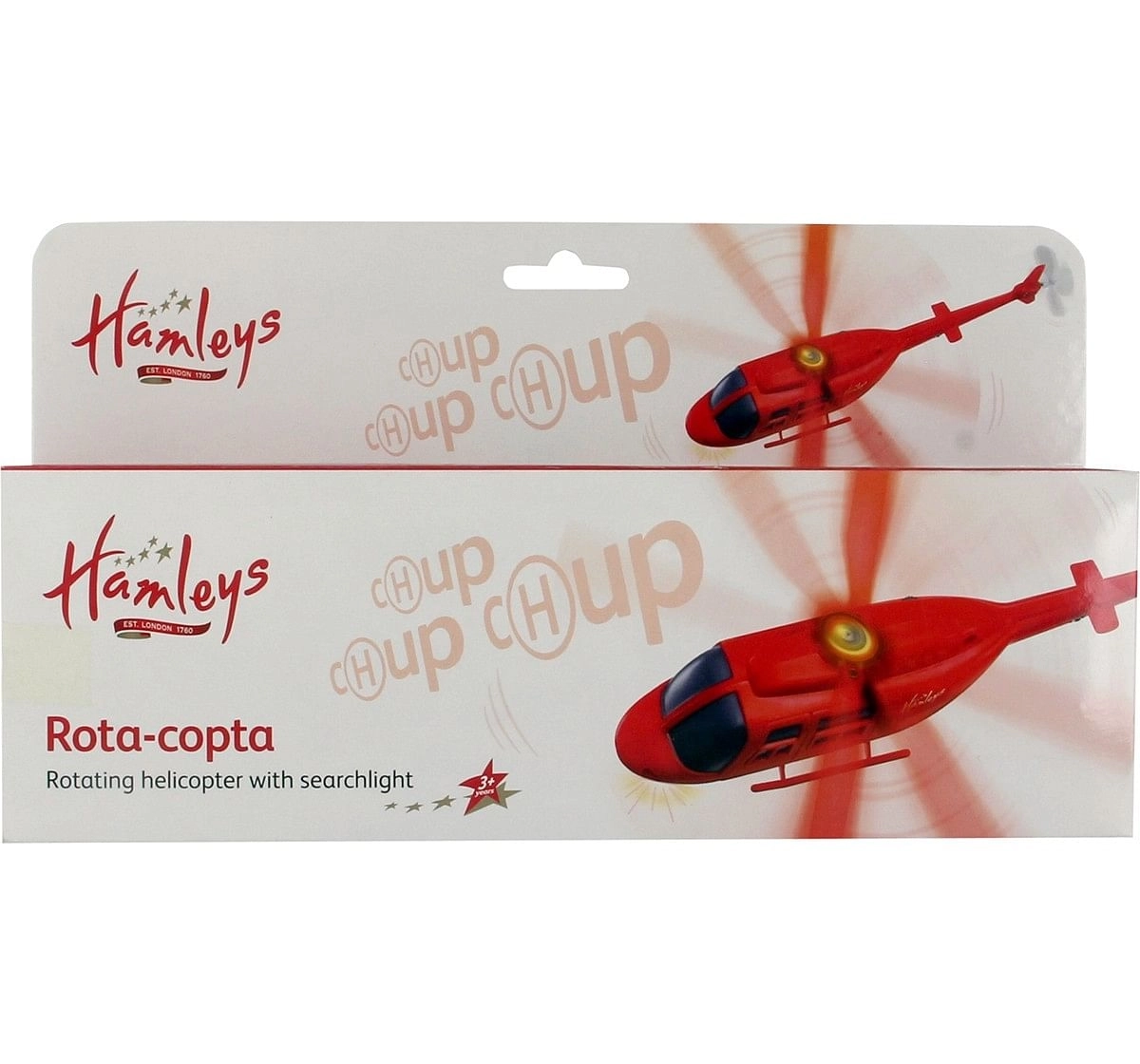 Hamleys Rota-Copter With Searchlight (Red) Impulse Toys for Kids age 3Y+ (Red)