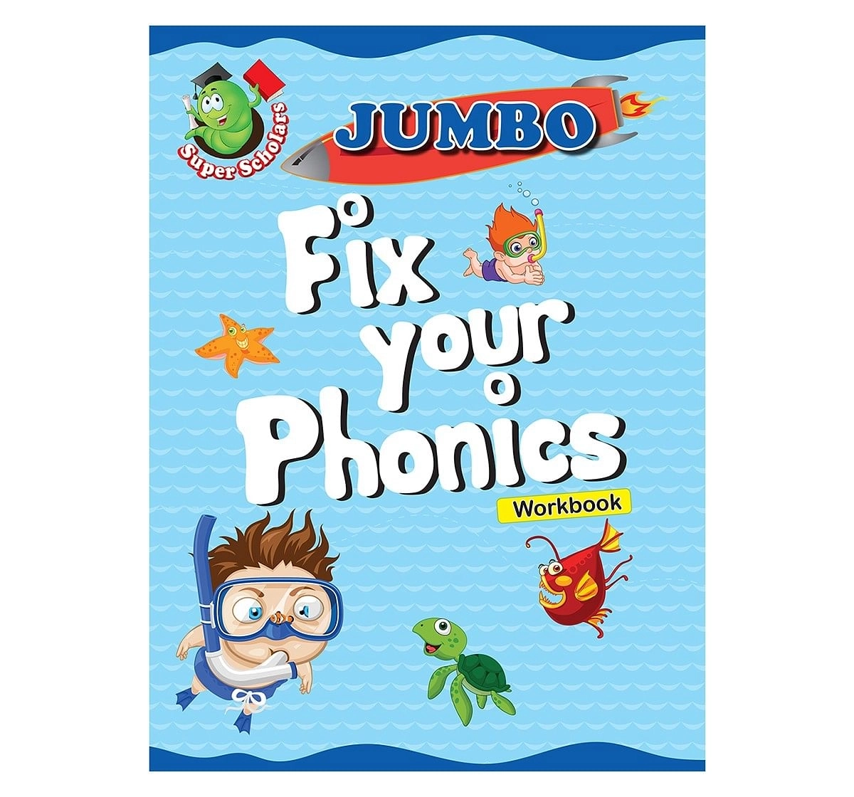 Phonics : Jumbo Fix Your Phonics Activity Workbook, 128 Pages Book, Paperback