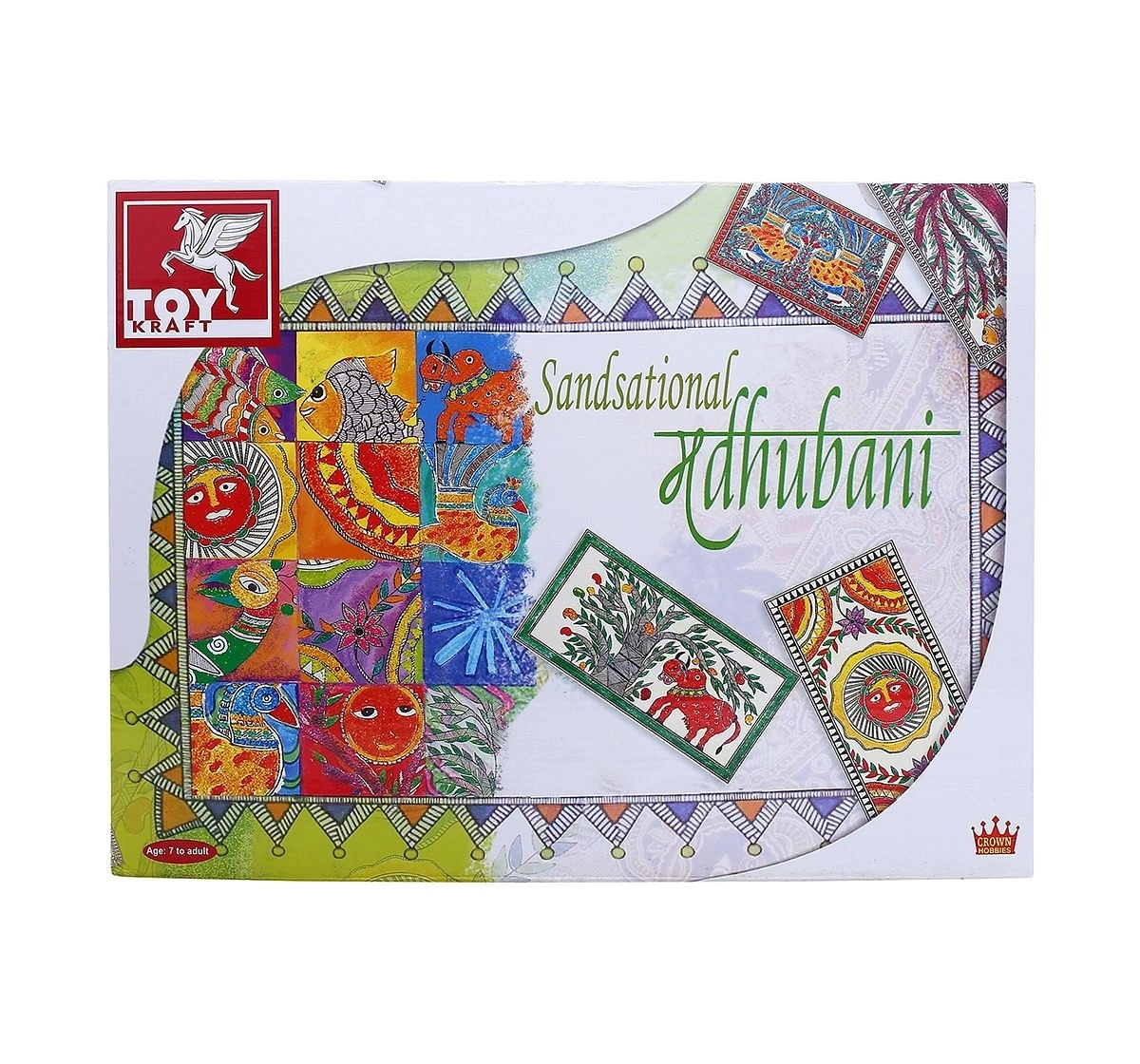 Toy Kraft Sandsational Madhubani DIY Art & Craft Kits for Kids age 7Y+ 