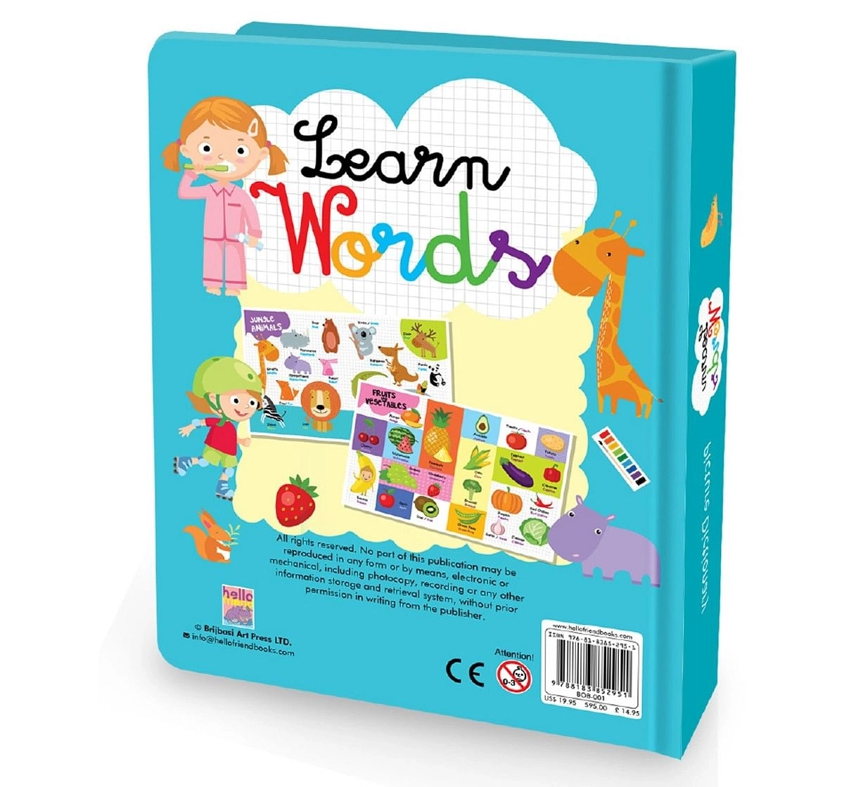 Hellofriend Books Learn Words Board Book Multicolor 4Y+