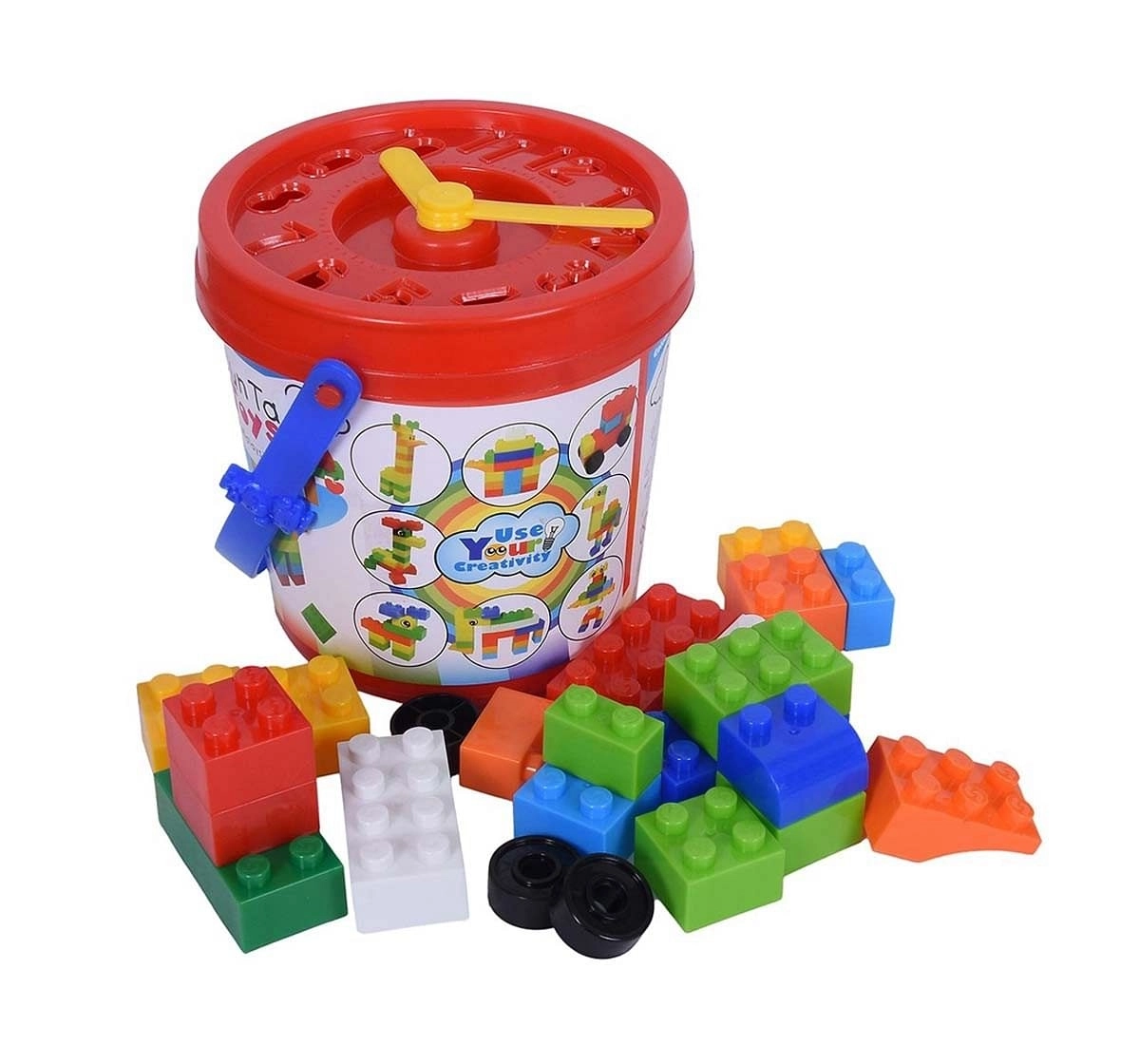 Sunta Basic Plastic Blocks Baby Gear for Kids Age 3Y+