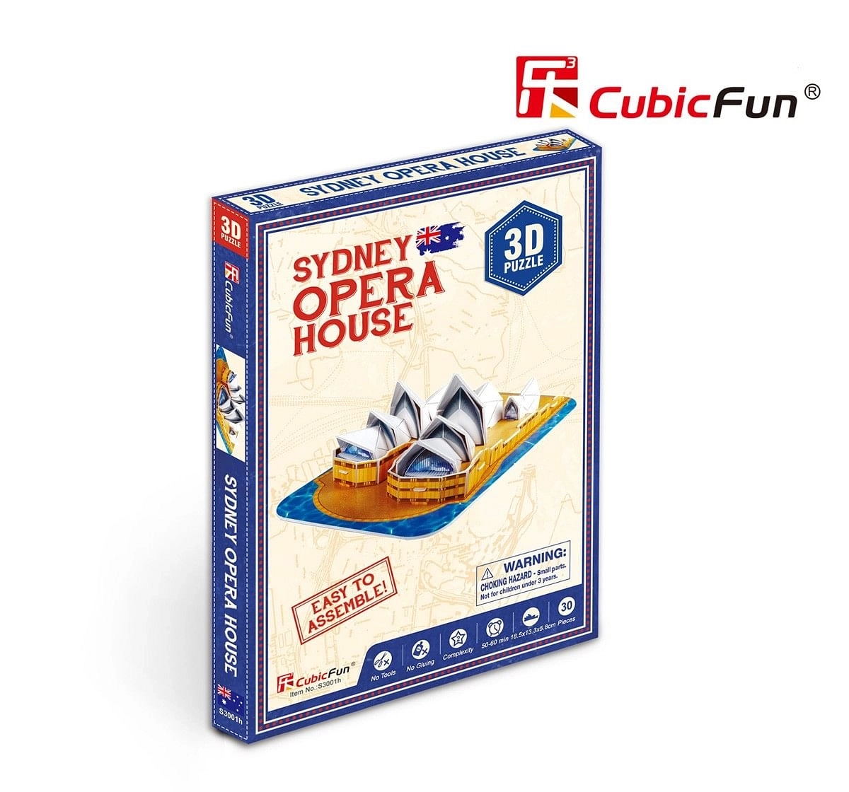 Cubic Fun Sydney Opera House 3D Puzzle 30 Pcs for Kids age 3Y+
