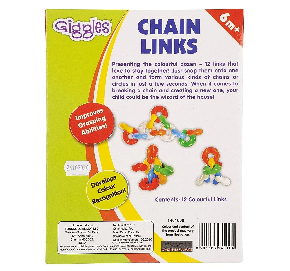 Playskool Chain Links Plastic Multicolour 0M+