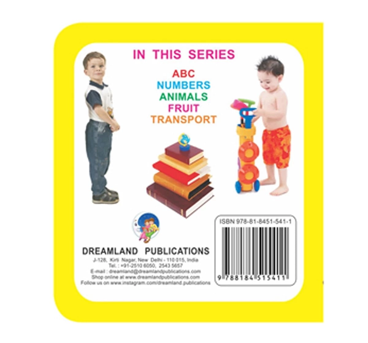 Dreamland Sparkle Transport Early Learning Board Book for kids 0M+, Multicolour