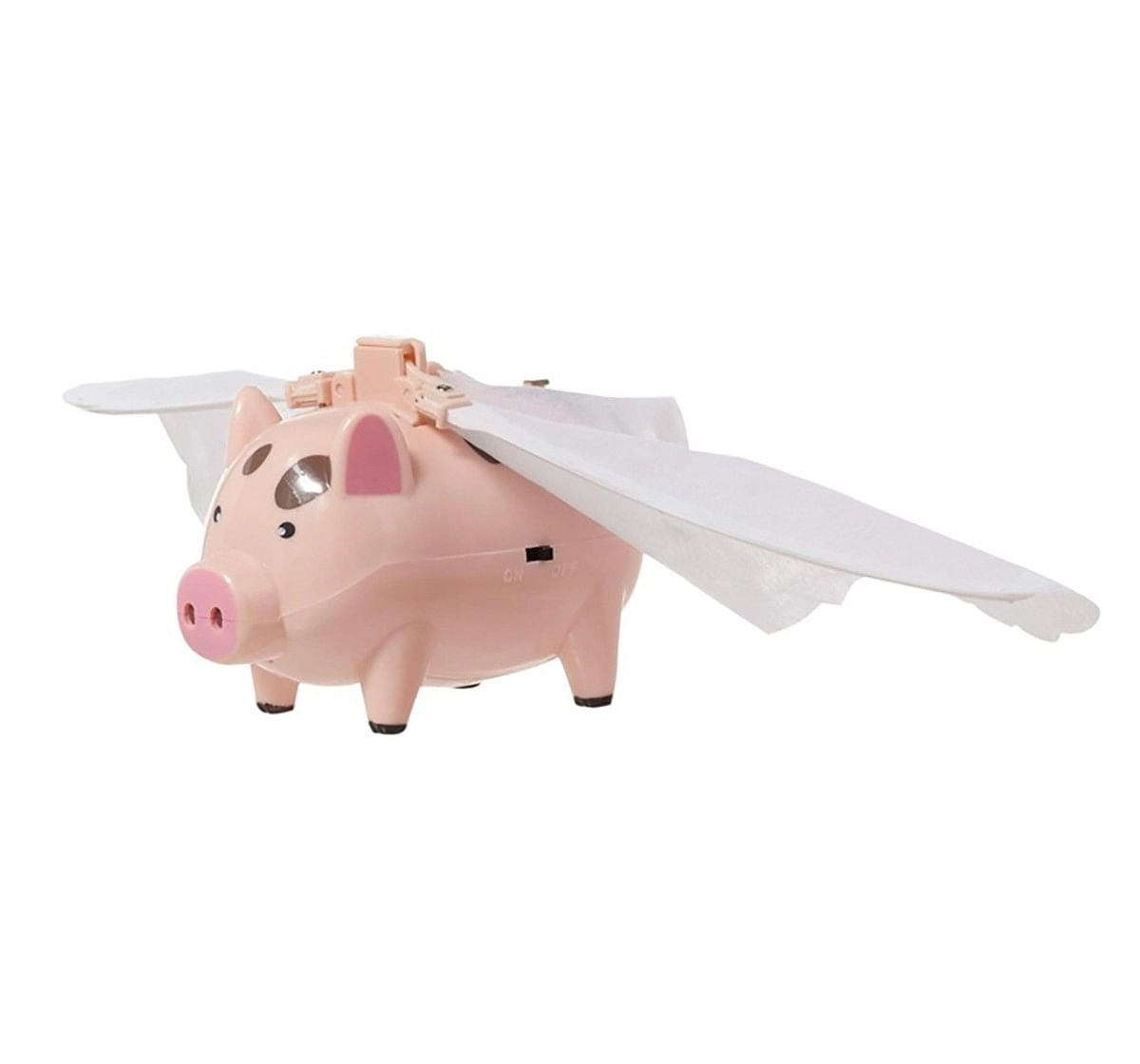 Hamleys Flying Pig Toy (Pink) Impulse Toys for Kids age 24M+ (Peach)