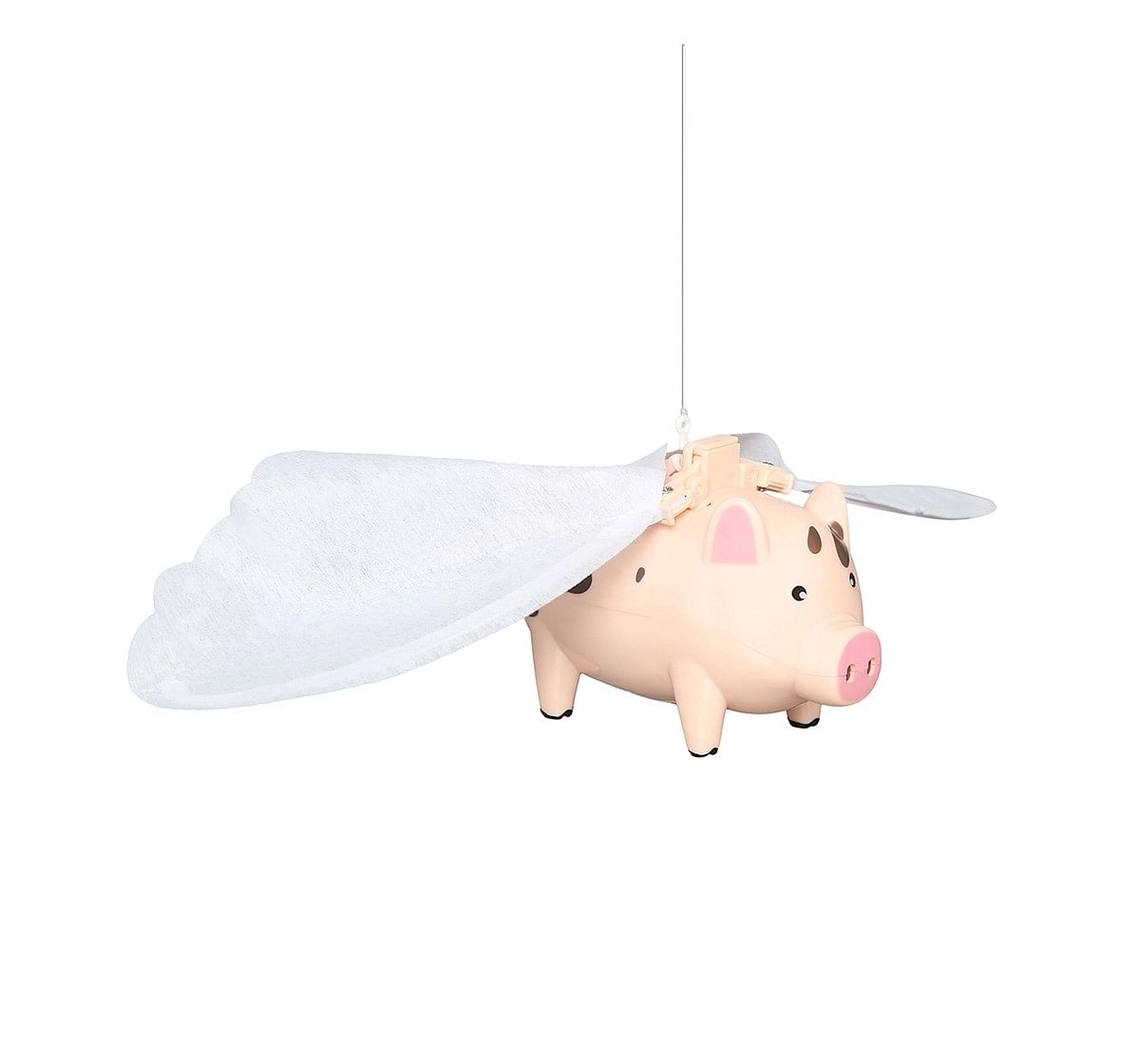 Hamleys Flying Pig Toy (Pink) Impulse Toys for Kids age 24M+ (Peach)