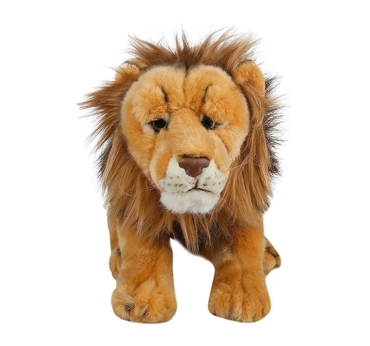 Hamleys Lion Wild Animal Plush Soft Toy For Kids, Beige, 3Yrs+