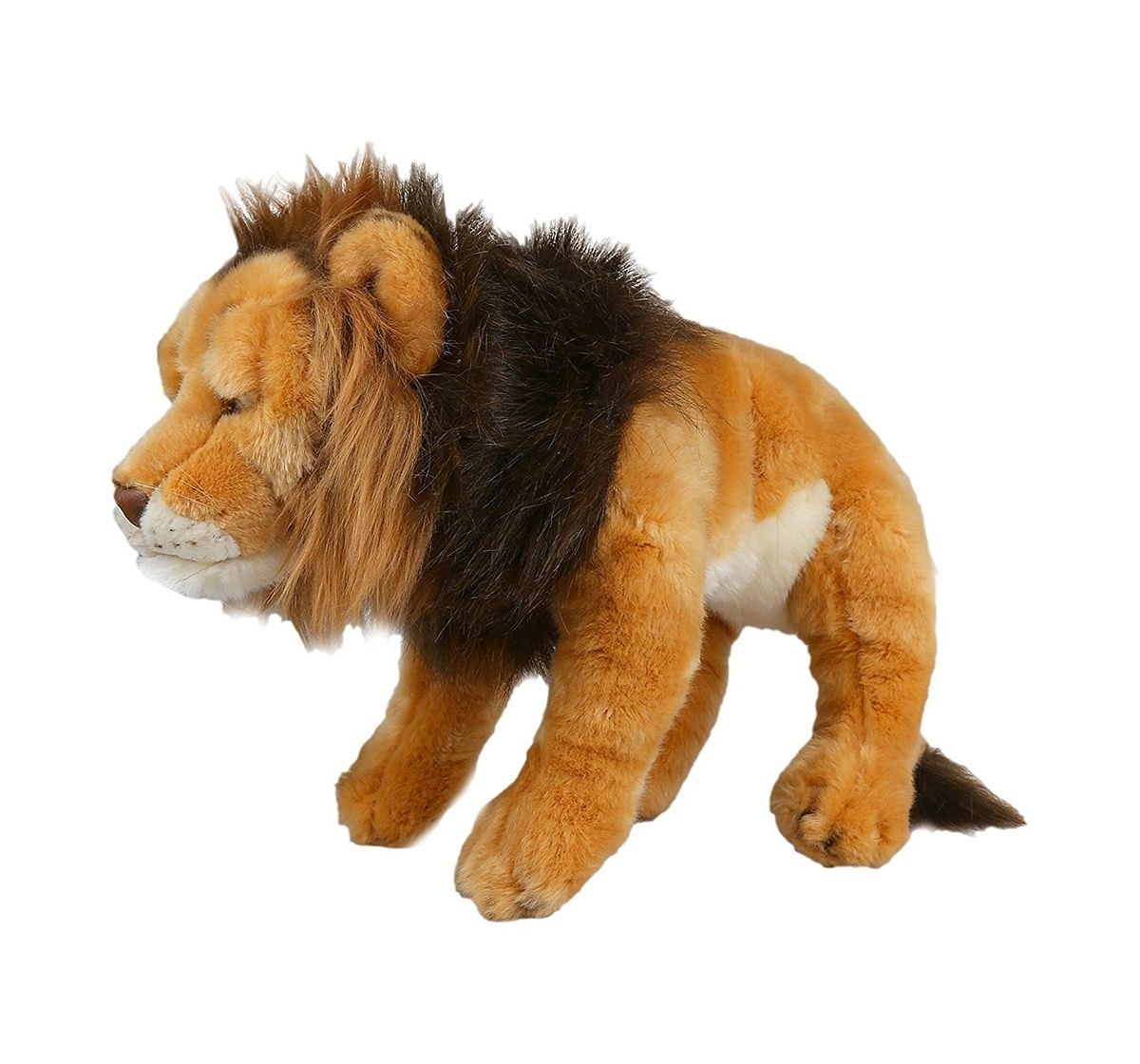 Hamleys Lion Wild Animal Plush Soft Toy For Kids, Beige, 3Yrs+