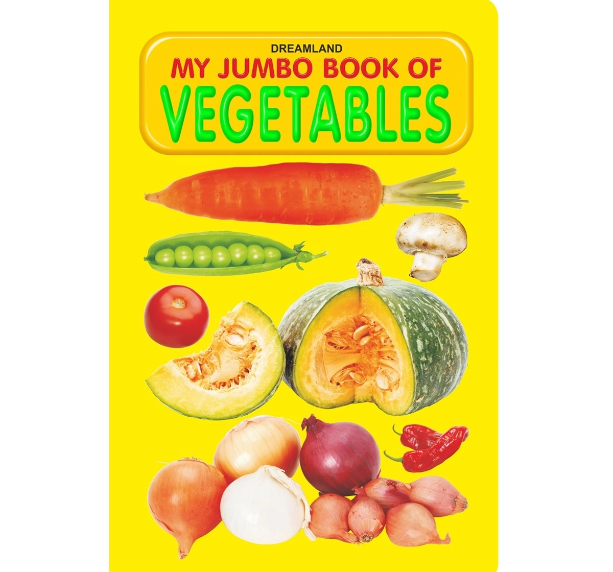Dreamland Paperback My Jumbo Vegetable Books for Kids 3Y+, Multicolour