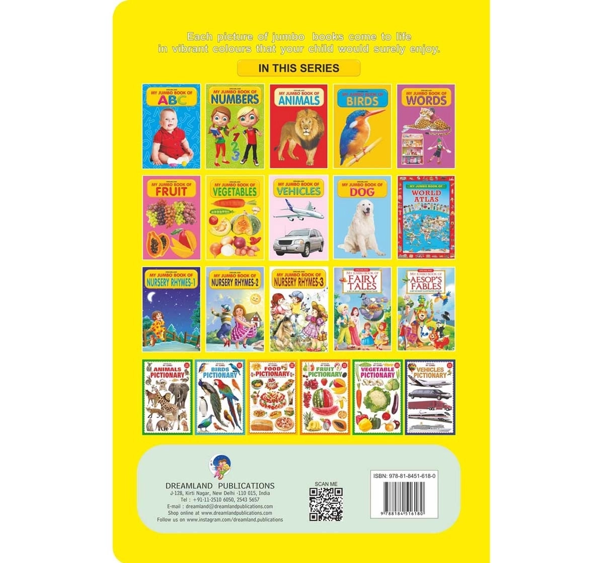 Dreamland Paperback My Jumbo Vegetable Books for Kids 3Y+, Multicolour