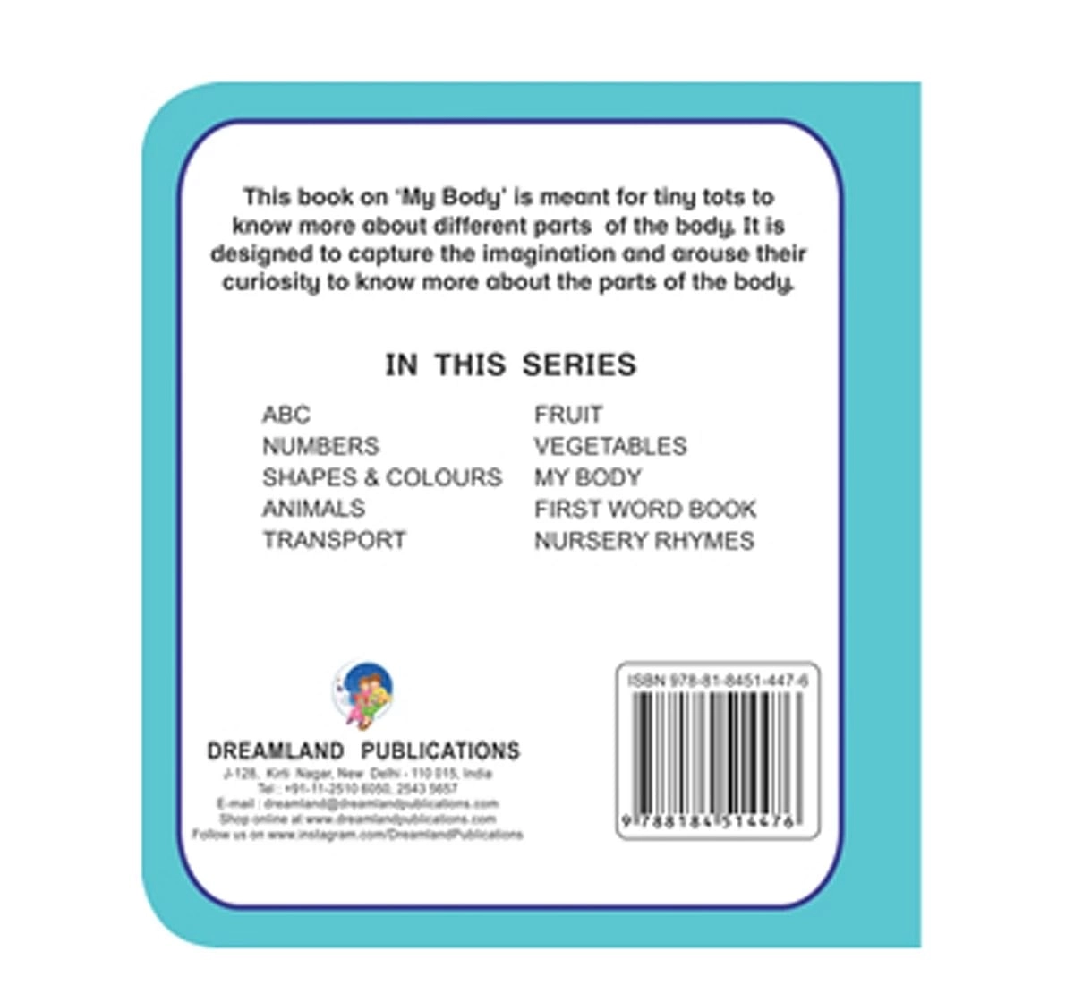 Dreamland First Padded Early Learning My Body Book for kids 0M+, Multicolour