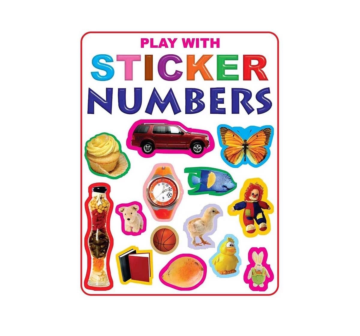 Dreamland Paper Back Play With Sticker Numbers Early Learning Book for kids 3Y+, Multicolour