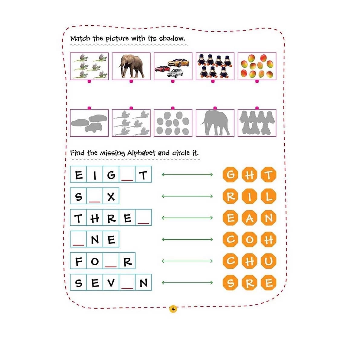 Dreamland Paper Back Play With Sticker Numbers Early Learning Book for kids 3Y+, Multicolour