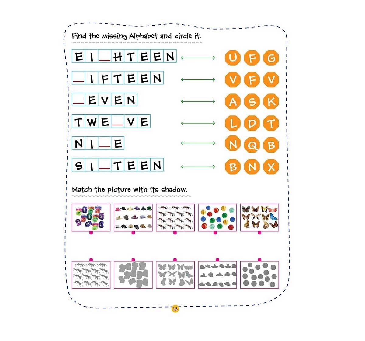 Dreamland Paper Back Play With Sticker Numbers Early Learning Book for kids 3Y+, Multicolour