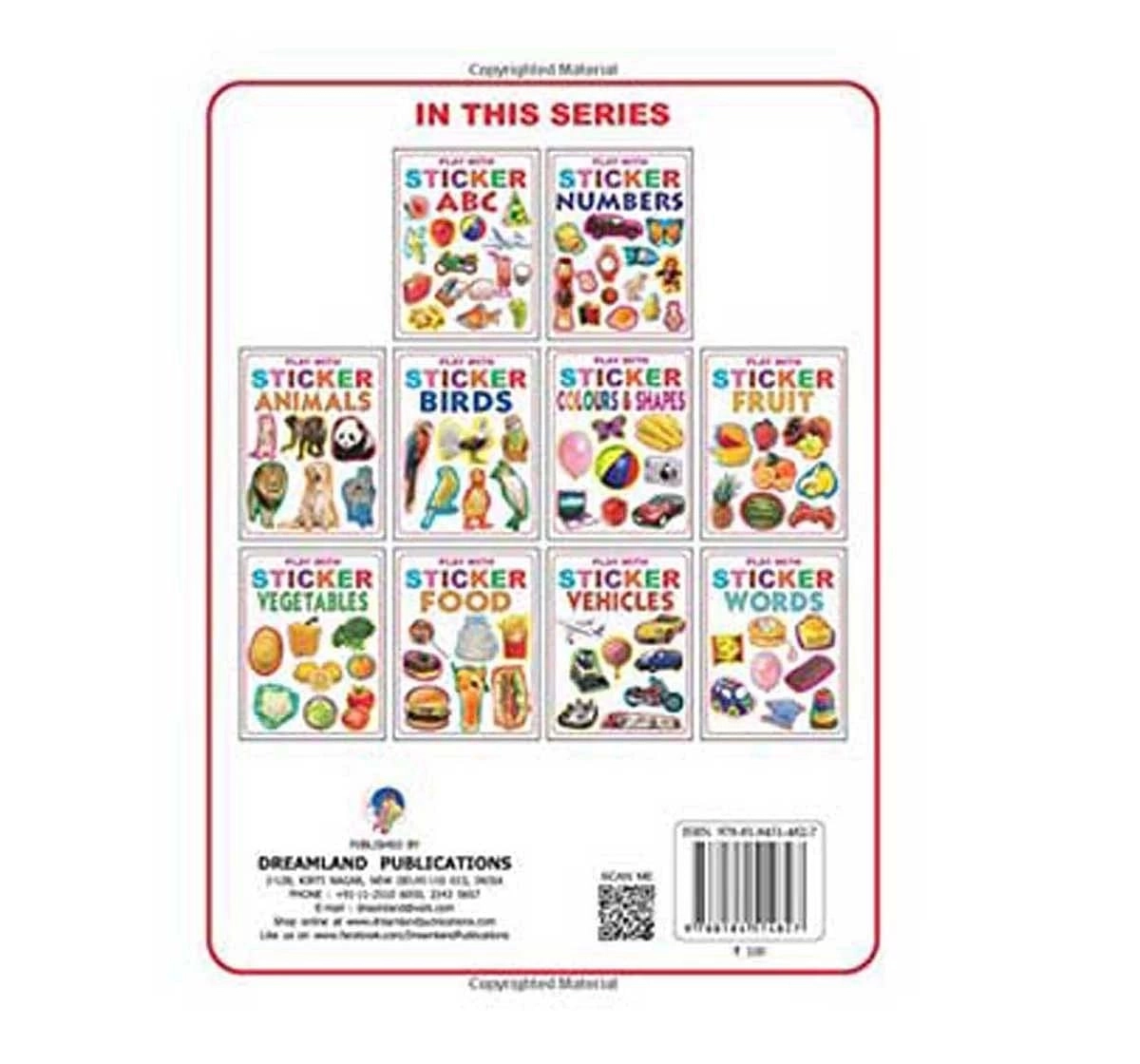Dreamland Paper Back Play With Sticker Numbers Early Learning Book for kids 3Y+, Multicolour