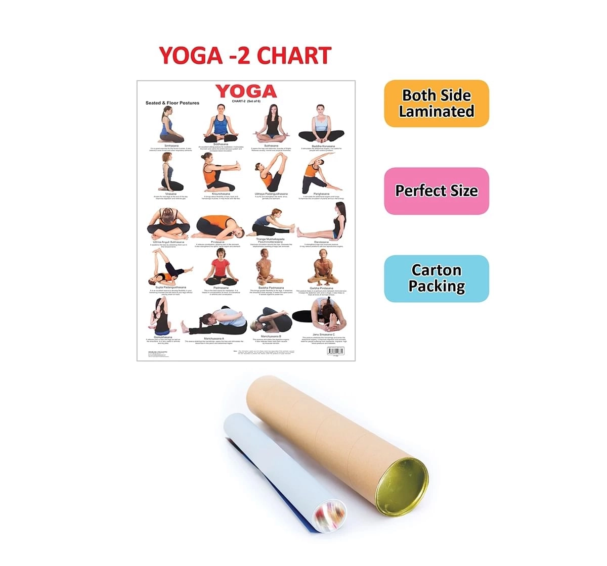 Dreamland Yoga Chart 2 for kids 5Y+, Multicolour