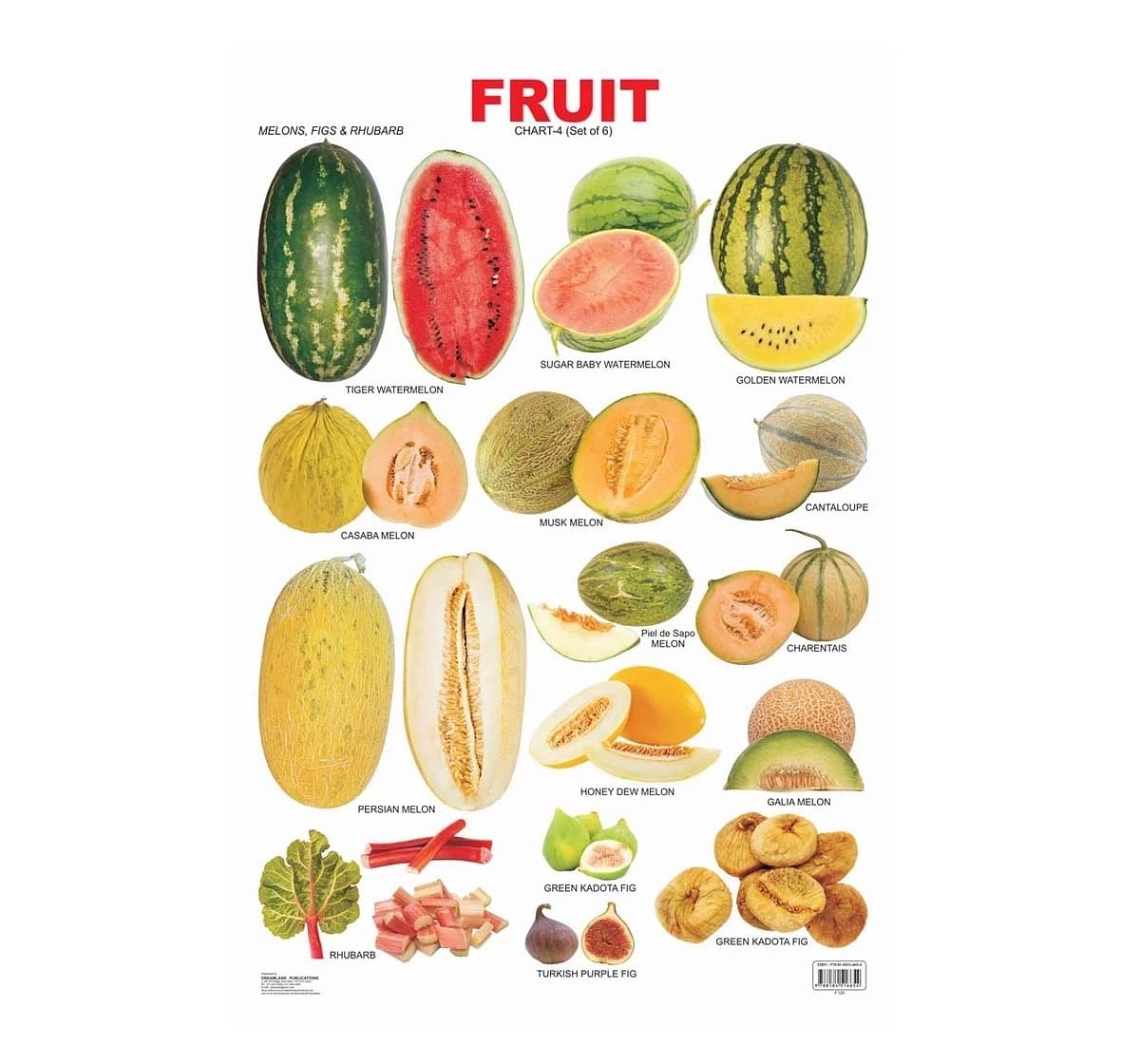 Dreamland Fruit Chart Part 4 for kids 3Y+, Multicolour