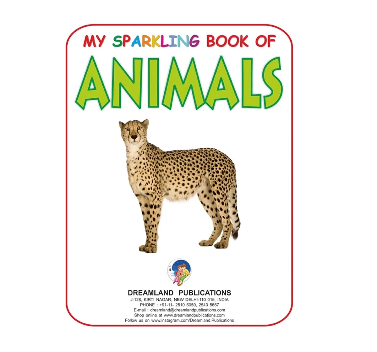 Dreamland Paper Back My Sparkling Animals Book for kids 2Y+, Multicolour