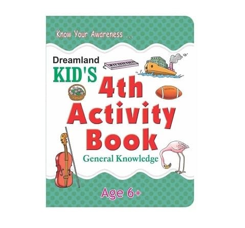 Dreamland Paper Back 4th Genral Knowledge Activity Book for kids 6Y+, Multicolour