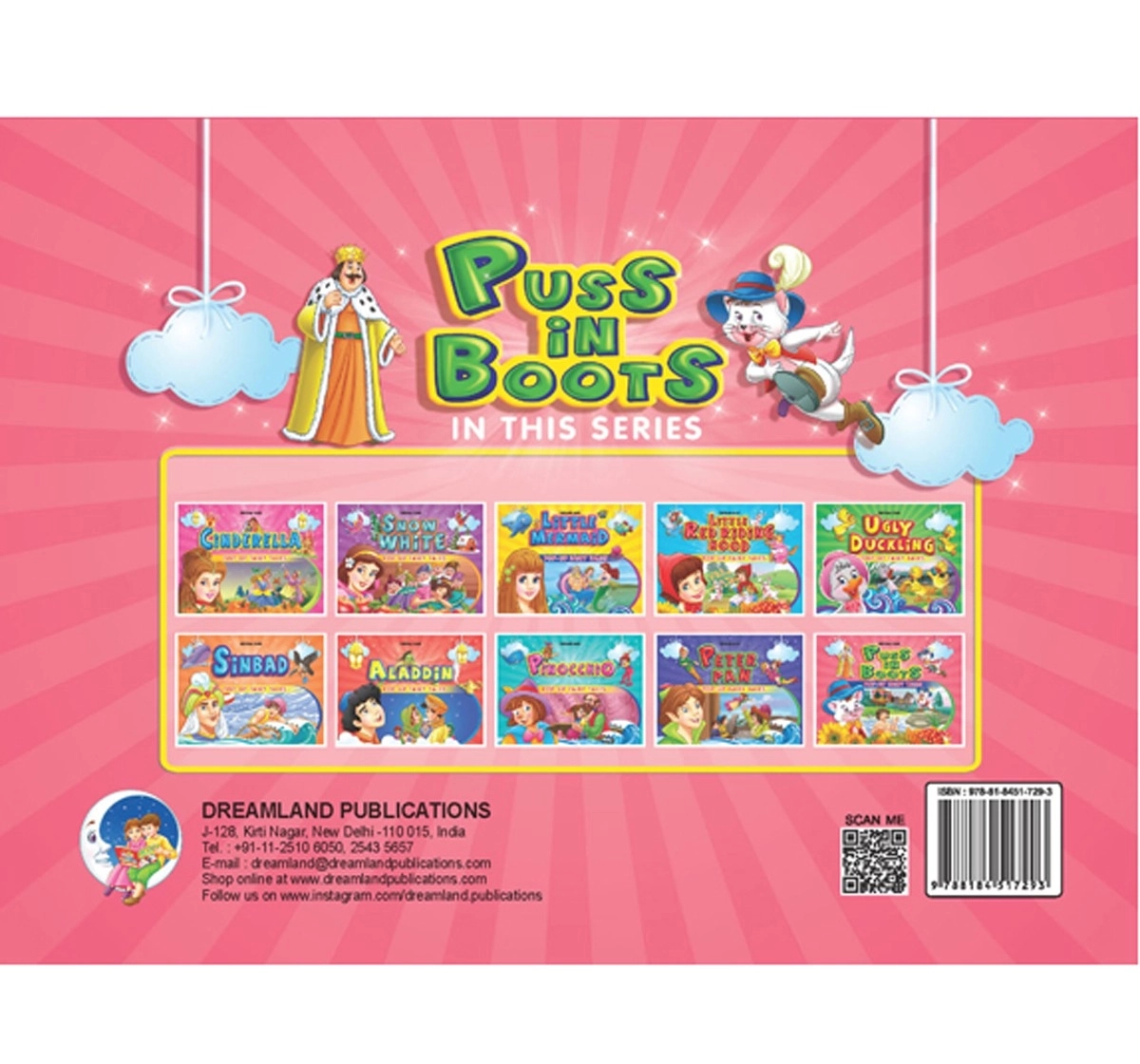 Dreamland Hardbound Popup Puss in Boots Books for Kids 3Y+, Multicolour