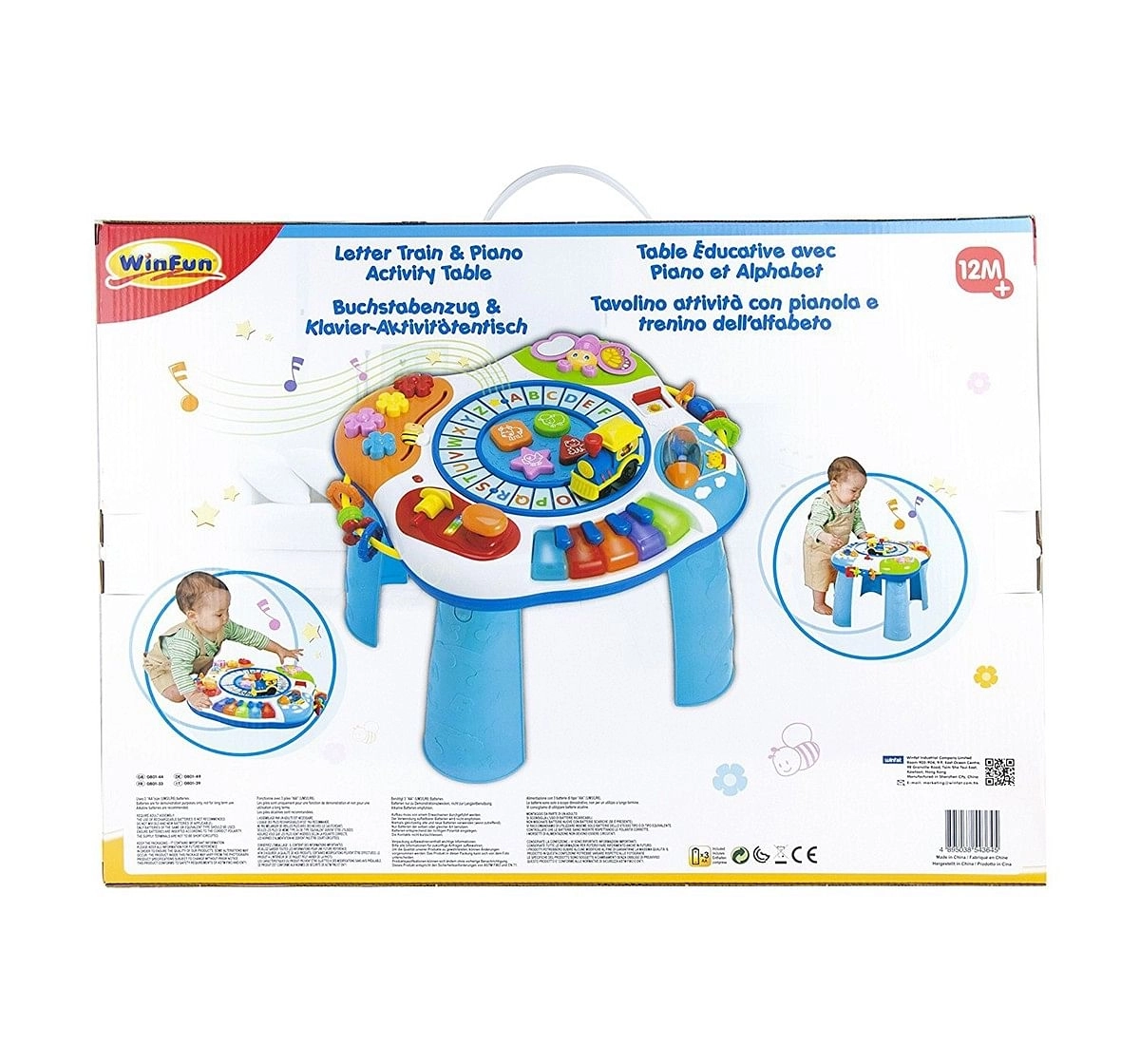Winfun Letter Train And Piano Activity Table Baby Gear for Kids age 24M+ 