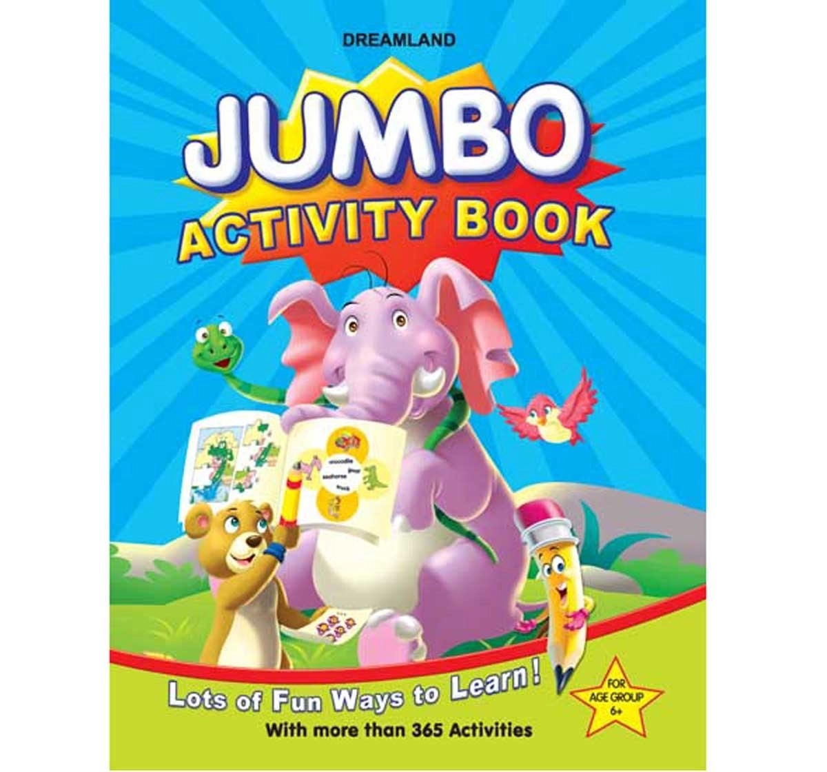 Dreamland Paperback Jumbo Activity Books for Kids 6Y+, Multicolour