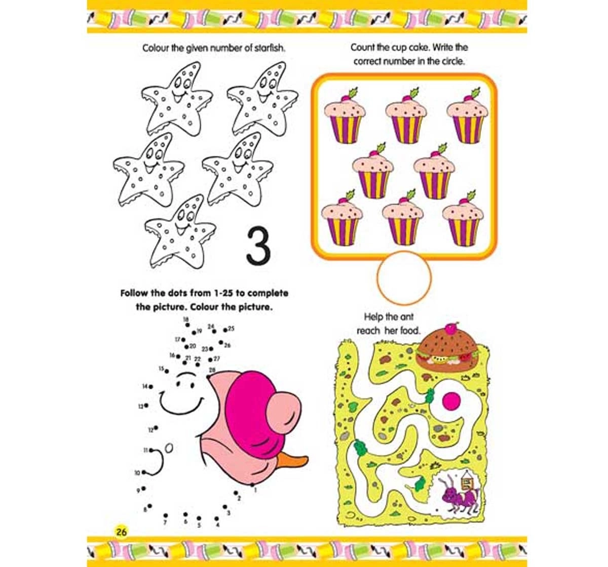 Dreamland Paperback Jumbo Activity Books for Kids 6Y+, Multicolour