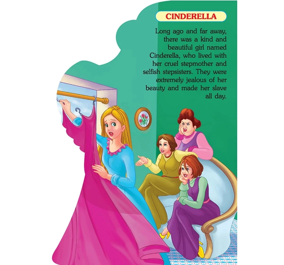 Dreamland Fancy Story of Cinderella Board Books for Kids 3Y+, Multicolour