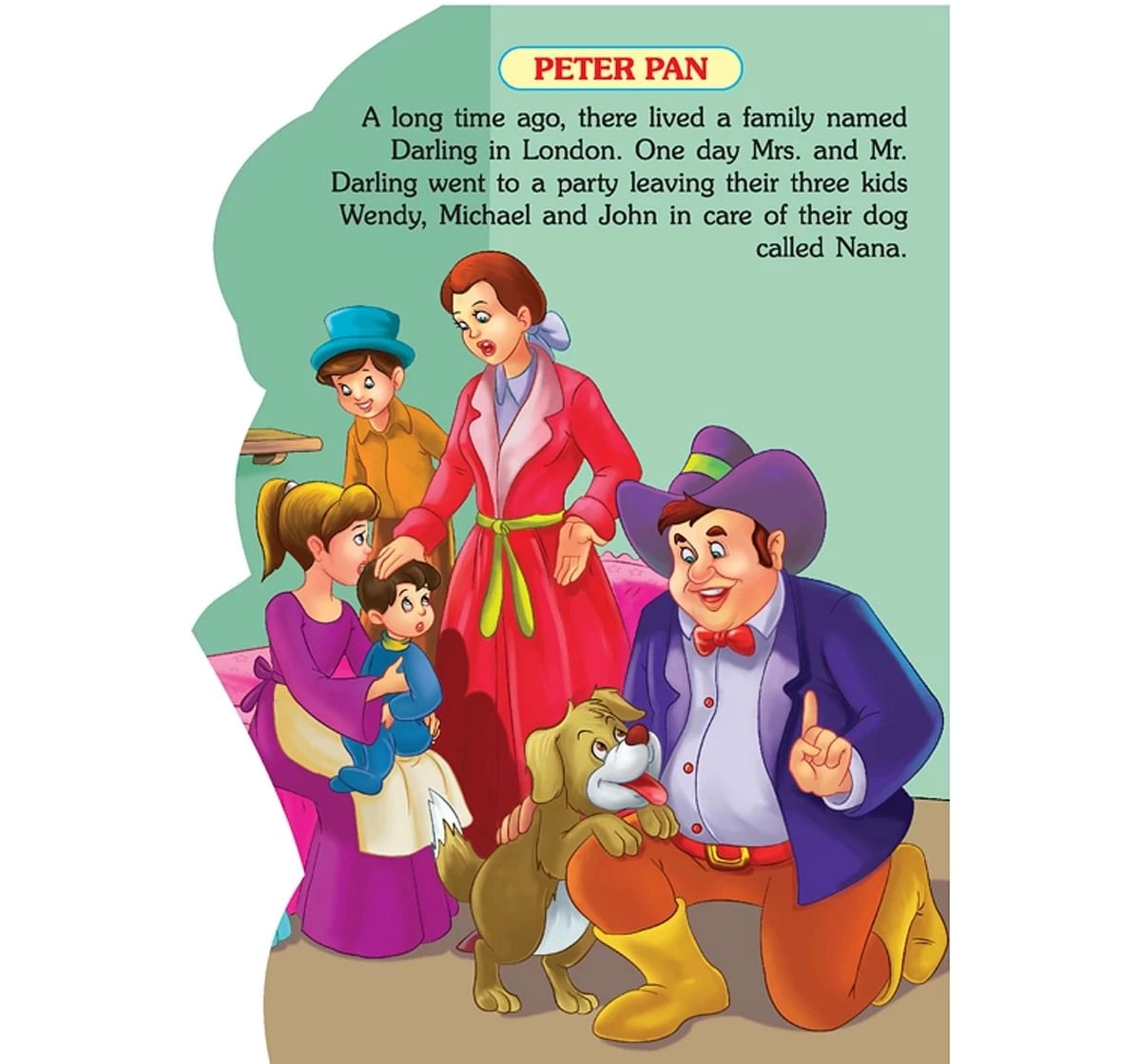 Dreamland Fancy Story of Peter Pan Board Books for Kids 3Y+, Multicolour
