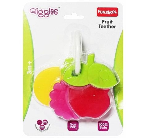 Giggles Fruit Teether Plastic Multicolour 0M+