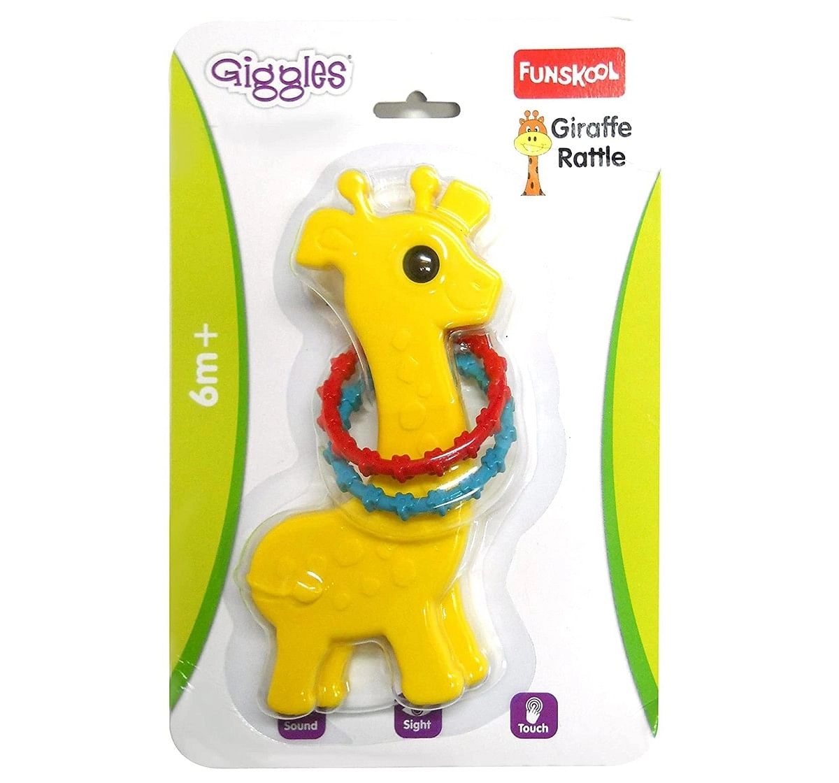 Giggles Baby Giraffe Rattle Plastic Multicolour 0M+