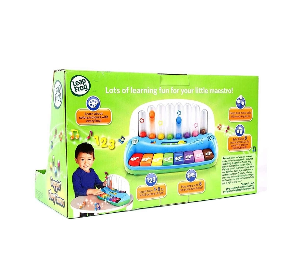 Leapfrog Poppin Play Piano Learning Toys for Kids age 12M+ 