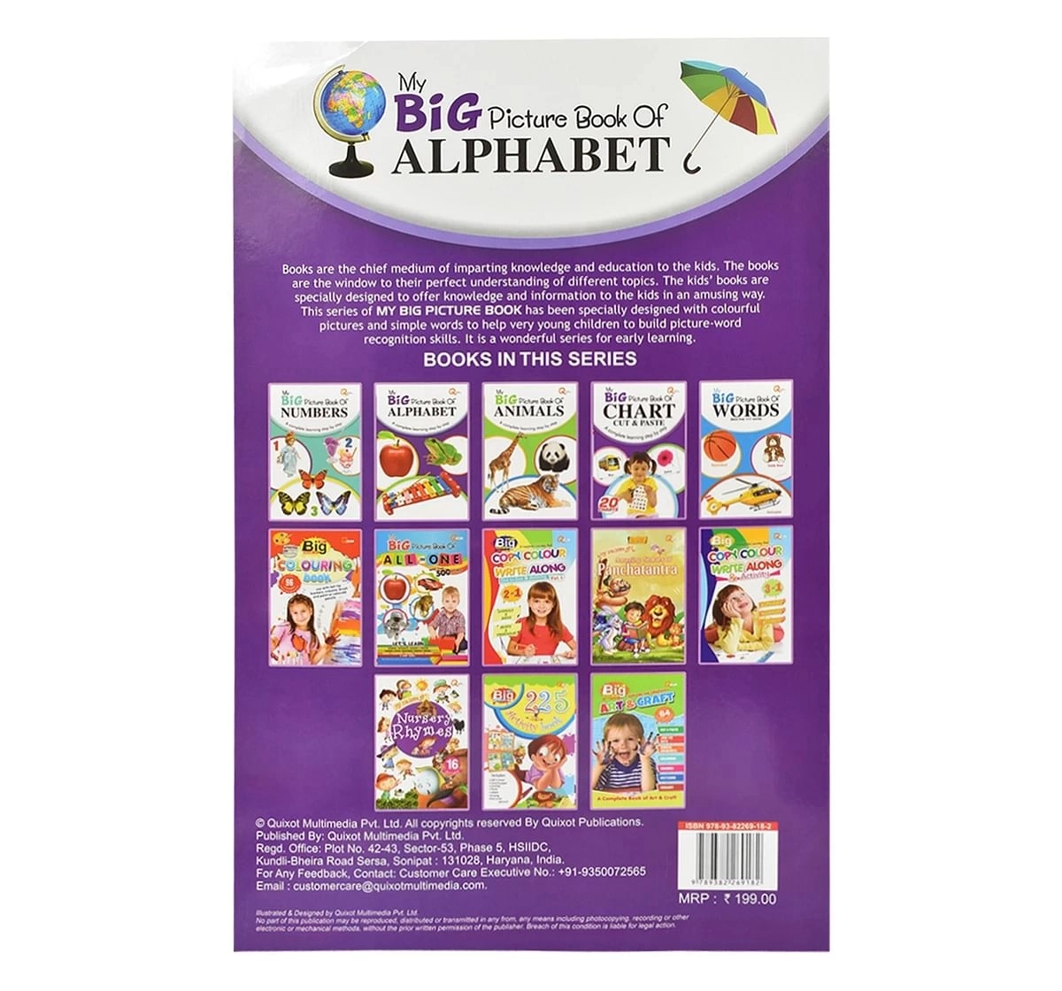 Quixot My Big Book Of Alphabets Multicolor 3Y+