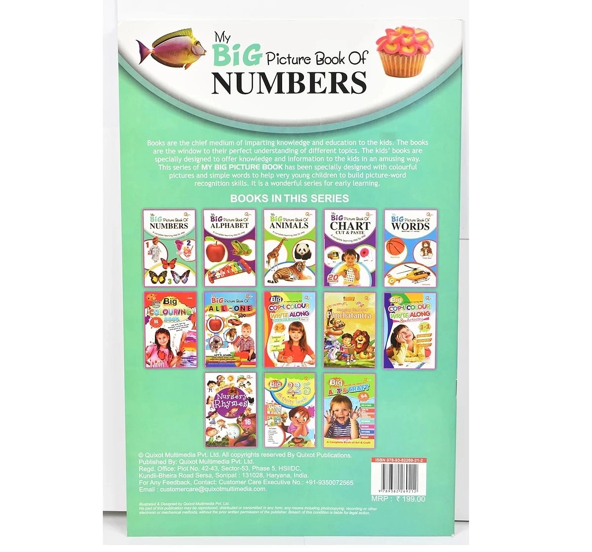 Quixot My Big Book Of Numbers Multicolor 3Y+