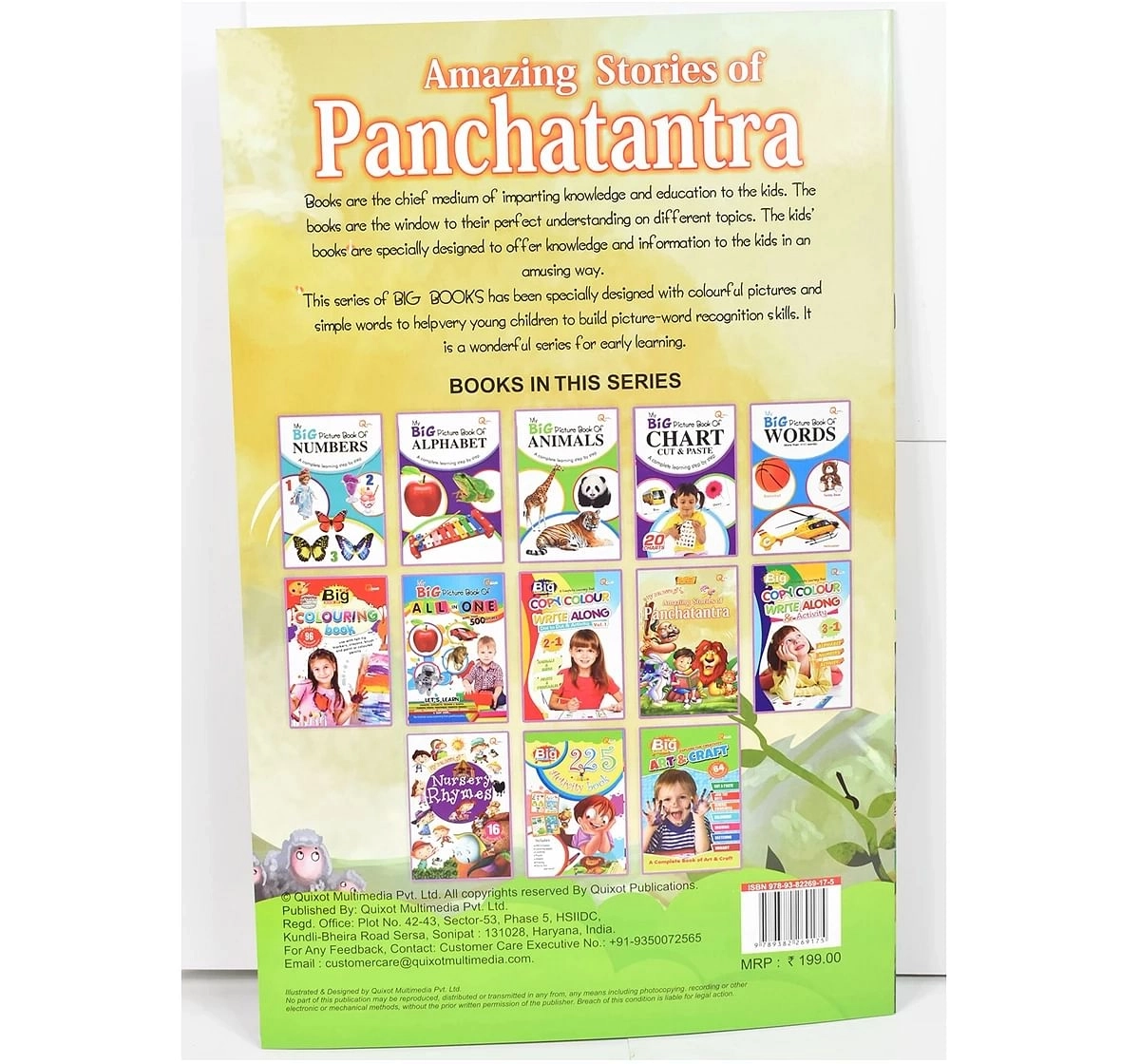 Quixot My Big Book Of Panchatantra Multicolor 3Y+