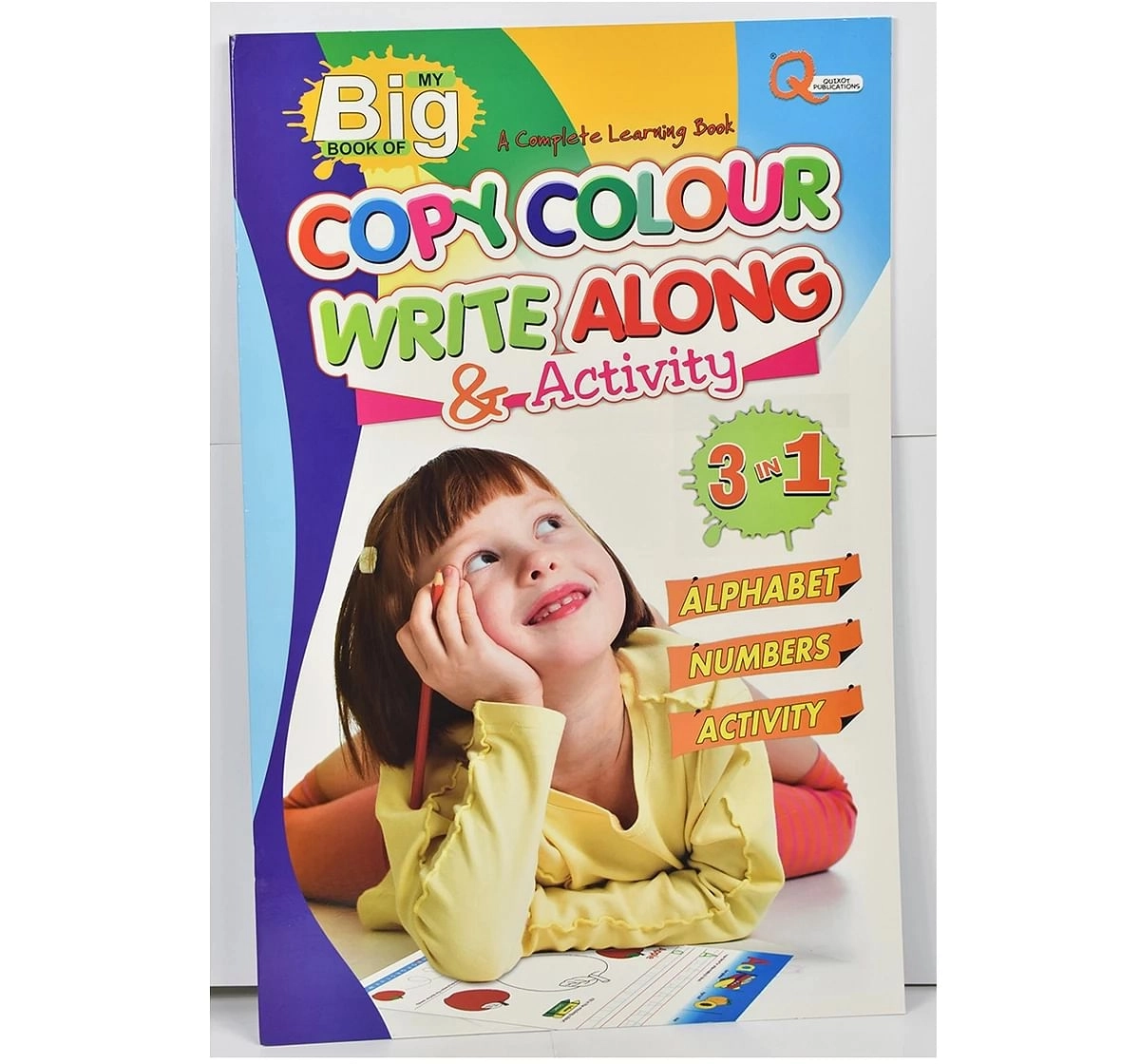 Quixot My Big Book Of Copy Colour Write Along & Activities (Alphabet & Number & Activity) Multicolor 3Y+