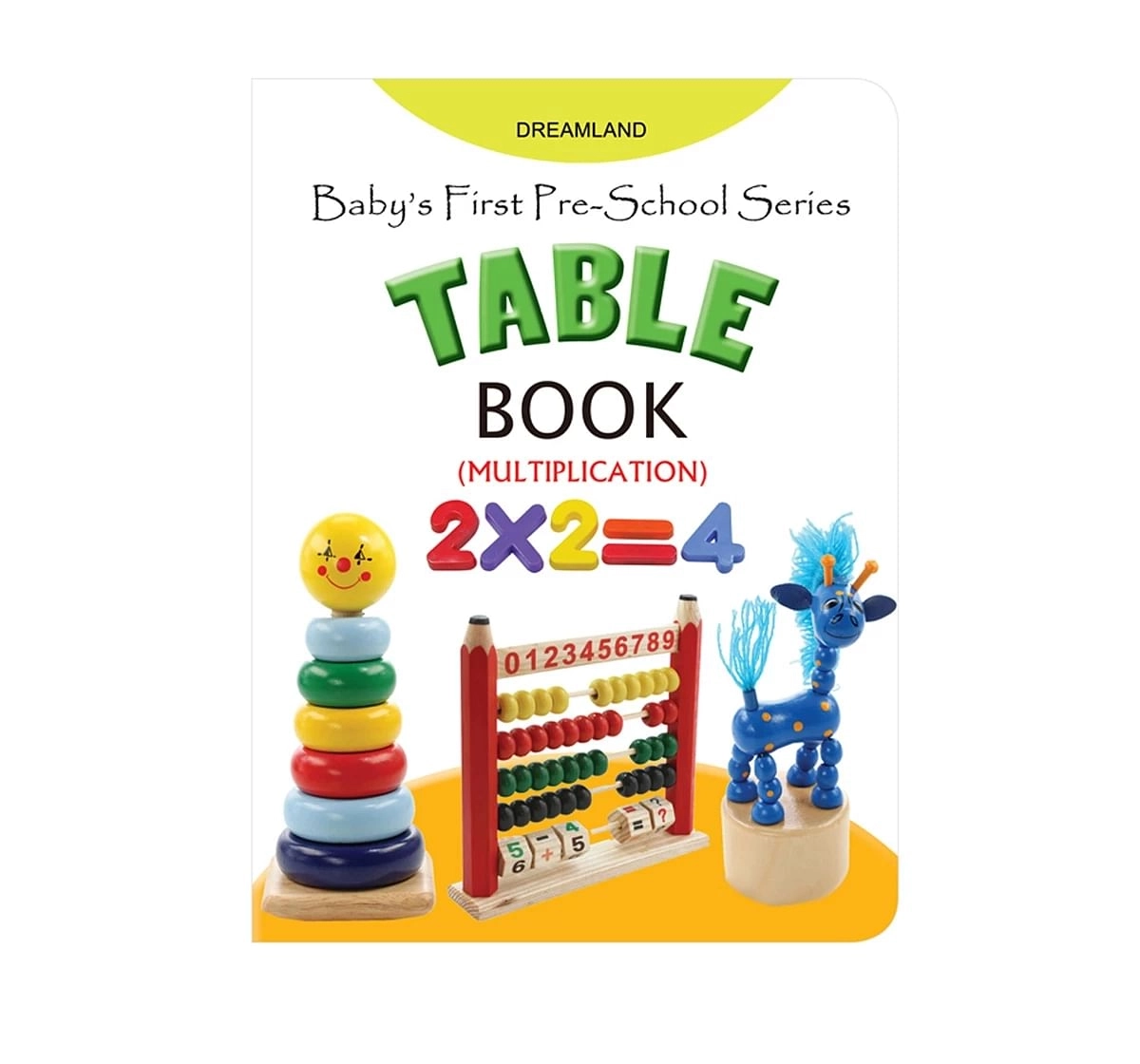 Dreamland Paper Back Babys First Preschool Table Book for kids 3Y+, Multicolour