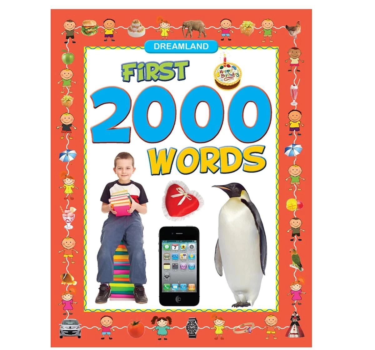 Dreamland Paper Back First 2000 Words Early Learning Book for kids 4Y+, Multicolour