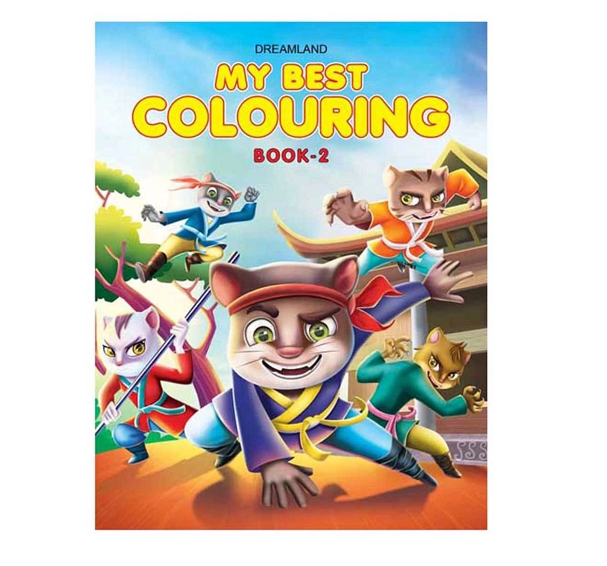 Dreamland Paper Back My Best Colouring Book Part 2 for kids 3Y+, Multicolour