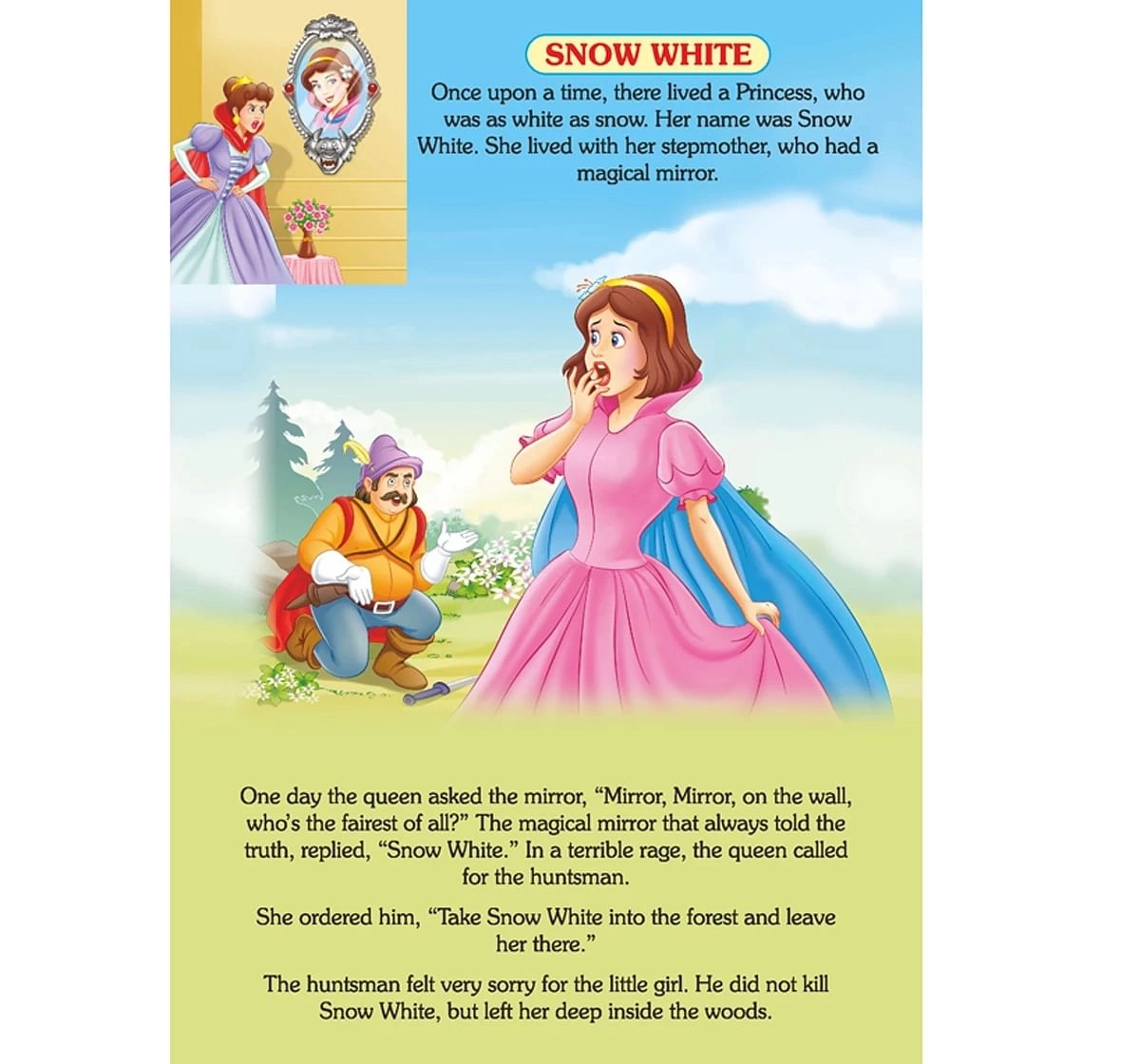 Dreamland Hard Bound Popup Snow White Books for Kids 3Y+, Multicolour