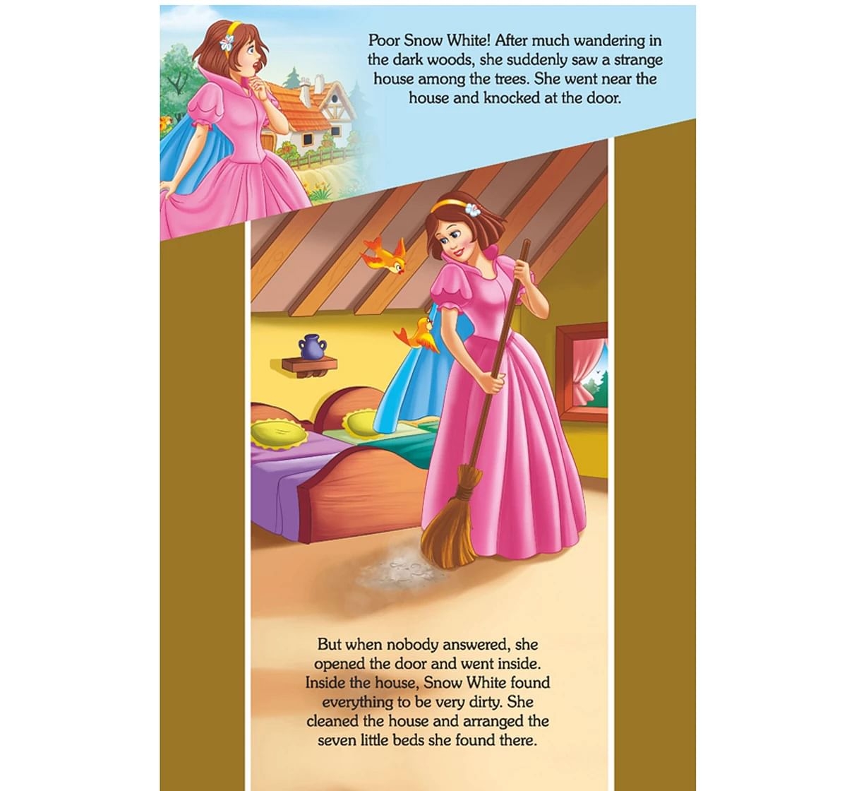 Dreamland Hard Bound Popup Snow White Books for Kids 3Y+, Multicolour