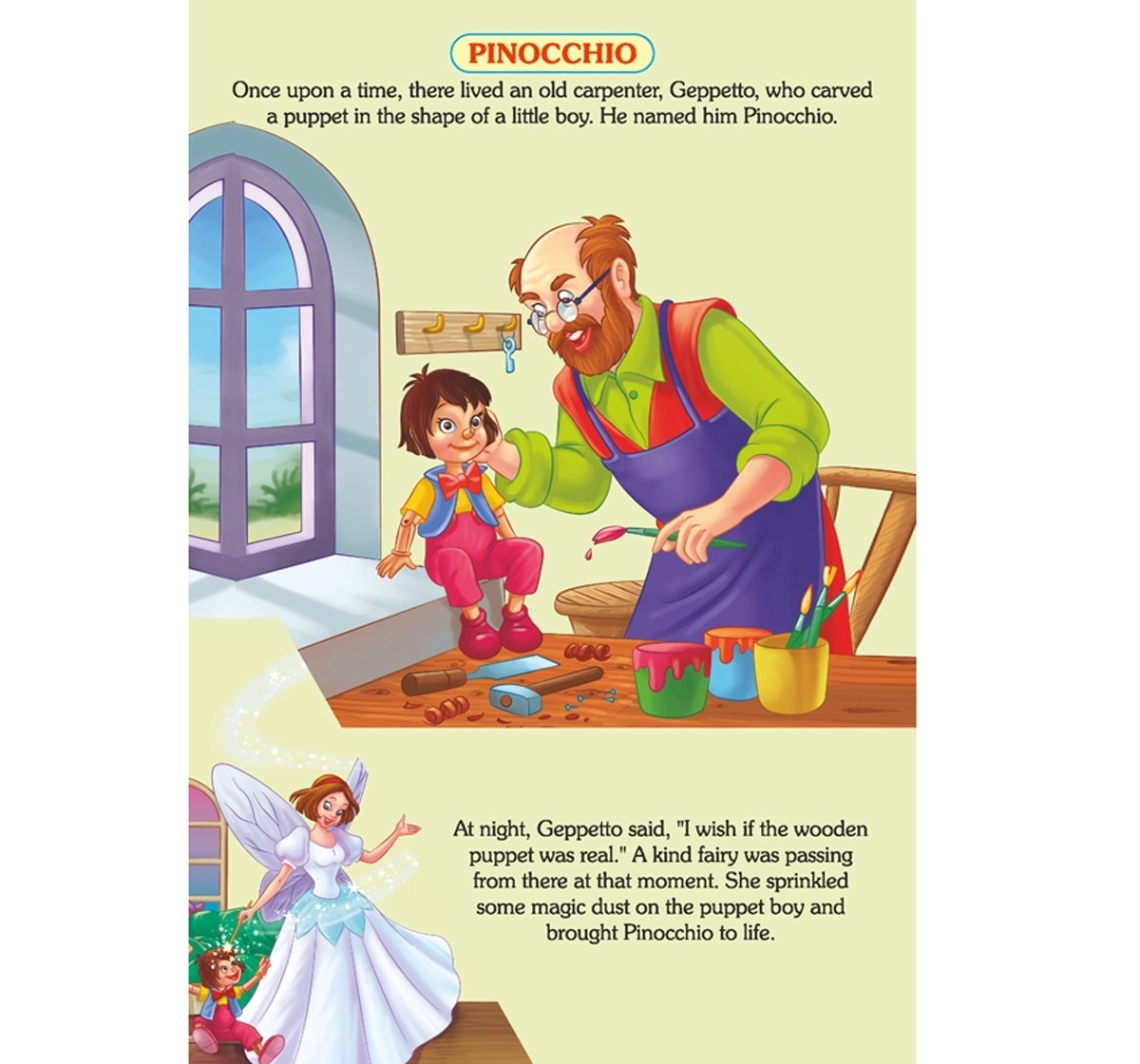 Dreamland Hardbound Popup Pinocchio Books for Kids 3Y+, Multicolour