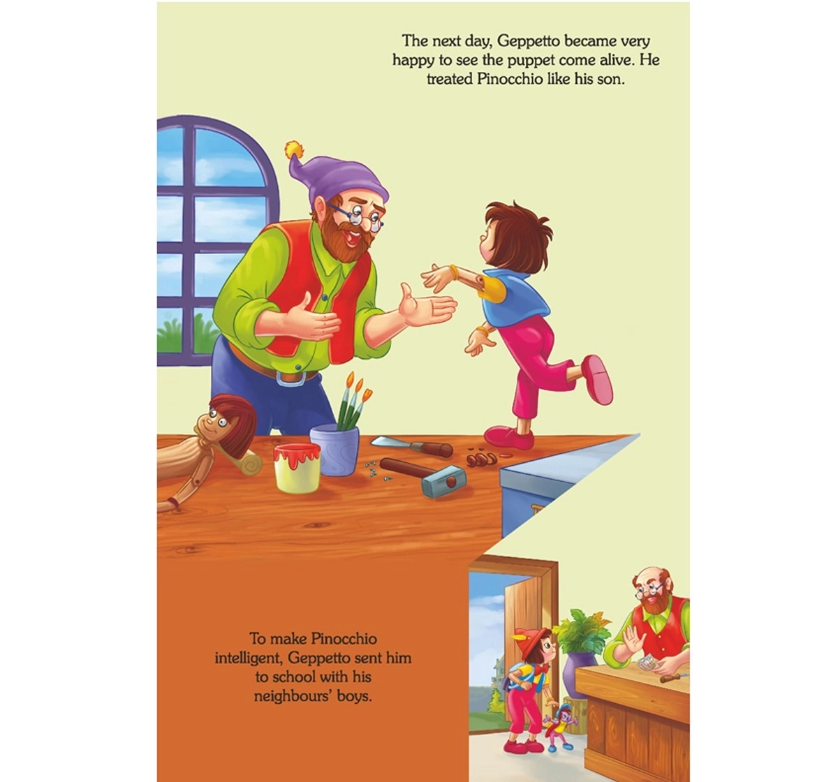 Dreamland Hardbound Popup Pinocchio Books for Kids 3Y+, Multicolour