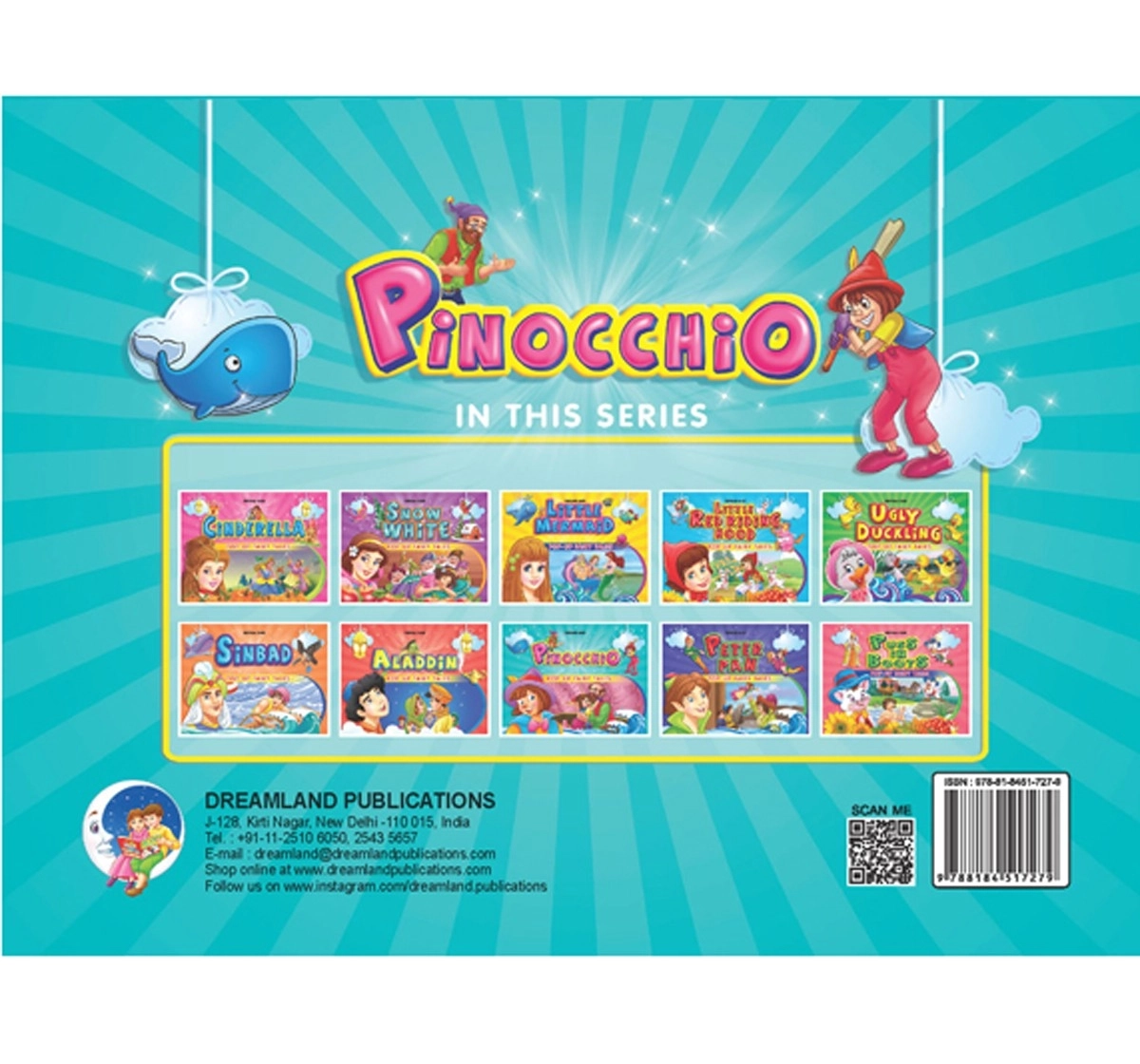 Dreamland Hardbound Popup Pinocchio Books for Kids 3Y+, Multicolour
