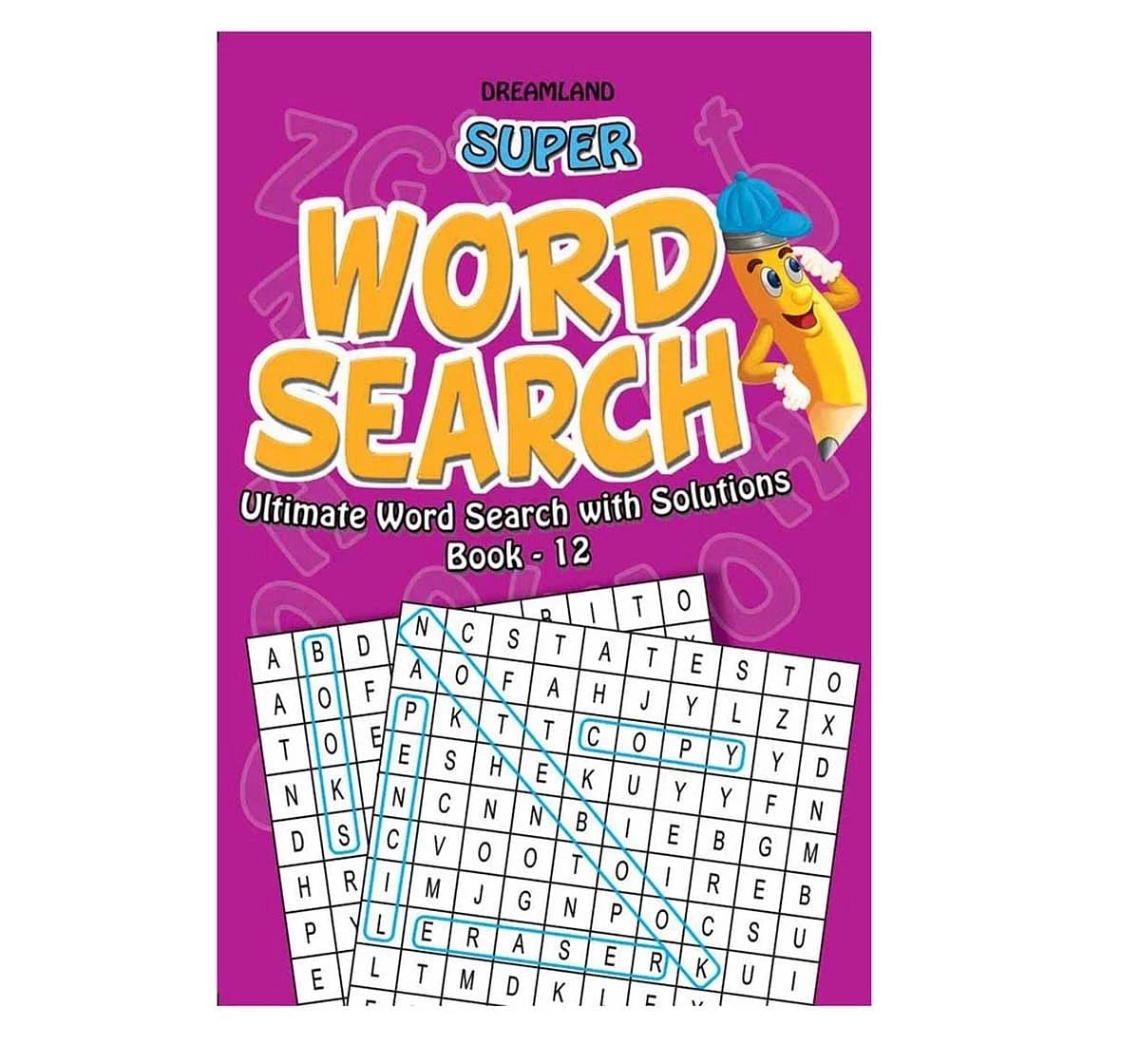 Dreamland Paper Back Super Word Search Control Part 12 Activity Book for kids 7Y+, Multicolour