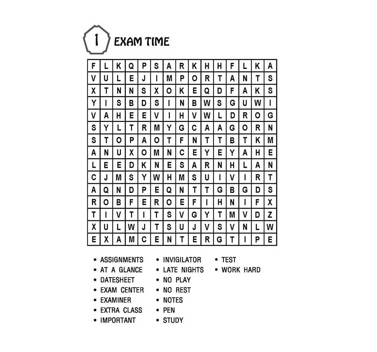 Dreamland Paper Back Super Word Search Control Part 12 Activity Book for kids 7Y+, Multicolour