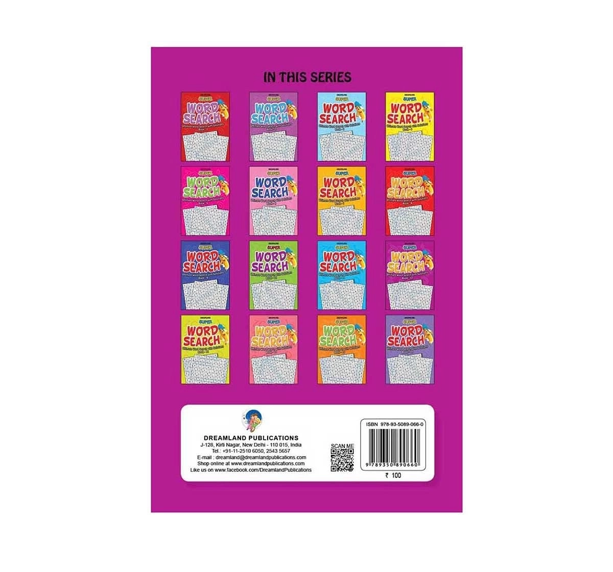 Dreamland Paper Back Super Word Search Control Part 12 Activity Book for kids 7Y+, Multicolour