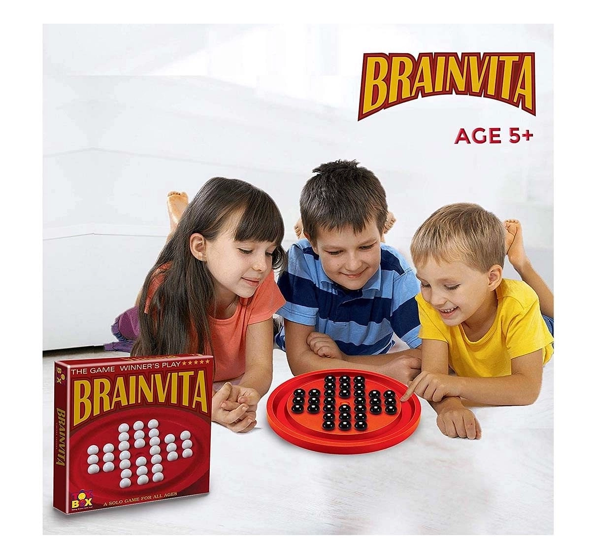 Toysbox Brainvita Single Player Board Games for Kids age 5Y+ 