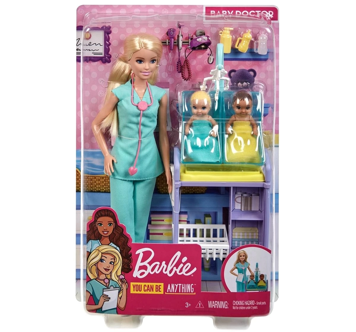 Barbie Careers Baby Doctor Playset 1 Barbie Table Up 3Y Multicolour